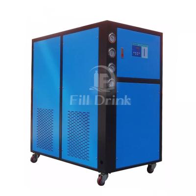 China Heat Pump Soft Drink Production Line Industrial Water Chiller Refrigeration Cooling for sale