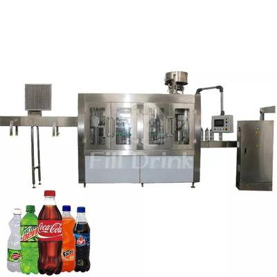 China Auto Balanced Pressure Carbonated Soft Drink Production Line Filling Capping Machine for sale