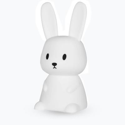 China Bunny Cute 3 Hours 7 Colors Silicone LED Night Light  For Camping Reading for sale
