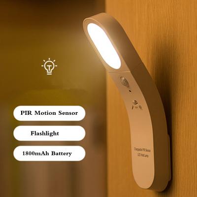 China 1W Induction Night Light Built In USB Rechargeable Night Lamp With Motion Sensor for sale