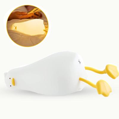 China DC5V Lying Flat Duck 1W Mood Night Light For Bedside Desk Lamp for sale