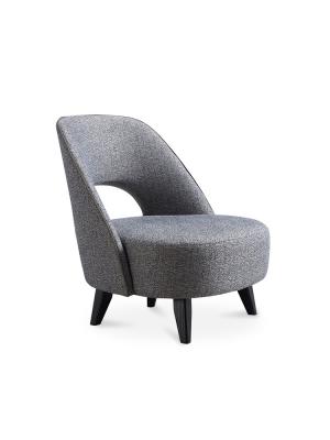 China ISO9001 Light Luxury Furniture Leisure Modern Gray Armchair Stability for sale