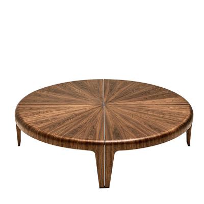 China 1100*600*450mm Round Wood Modern Style Coffee Tables OEM ODM for sale