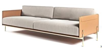 China Muebles impermeables Sofa Modern Settee Sofa doble del pasillo del hotel 1800*900*790m m en venta