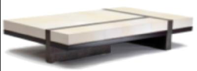 Chine ensemble de marbre moderne ISO14001 de meubles de chambre à coucher d'hôtel de table basse de 130*70*45cm à vendre