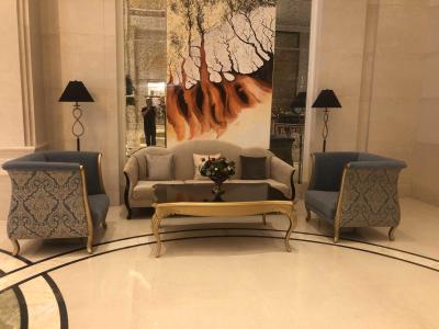 Chine la table de salle à manger faite sur commande cinq étoiles d'hôtel international d'hôtel a placé Sofa Set adapté aux besoins du client imperméable Wearproof à vendre