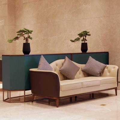 Chine Canapé et chaise de salon en tissu fin Ensemble de meubles sophistiqués pour le hall d'hôtel à vendre