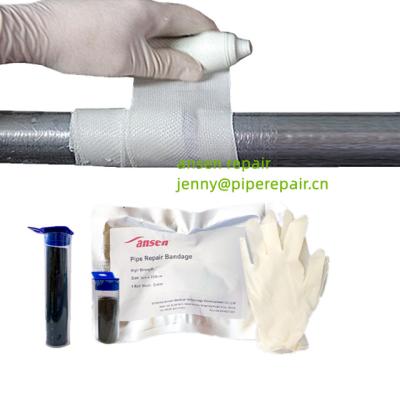 China Repairing leaking pipes resin impregnated fiberglass tape industrial pipe repair and reinforcement pipe repair bandage for sale