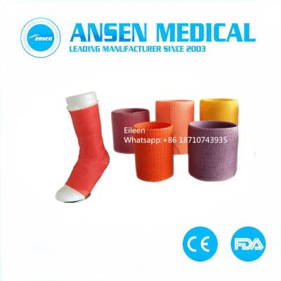 China Fixation Orthopedics Casting Tape Fiberglass Cast Bandage Medical Synthetic Casting Tape for sale
