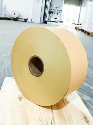 China Kraft Paper Hot Glue Self Adhesive Label Materials 80g Surface Thickness for sale
