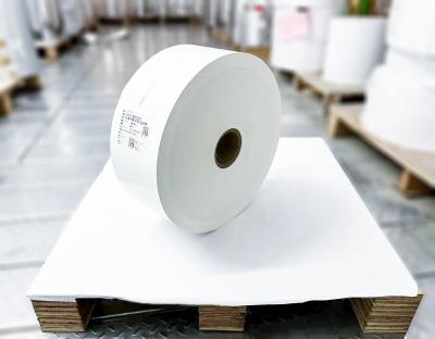 China Acrylic Adhesive glue Clear BOPP Roll Label Materials SGS Approval for sale