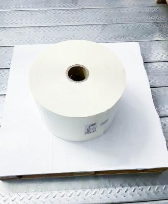 China Pegamento de aceite Material de etiqueta BOPP blanco, papel sintético BOPP 50μ de espesor de la cara en venta