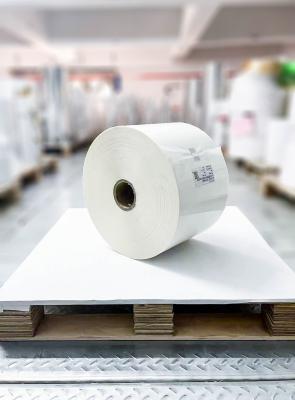 China Oil Glue BOPP Roll Label , Label Adhesive Paper 50u Face Thickness for sale