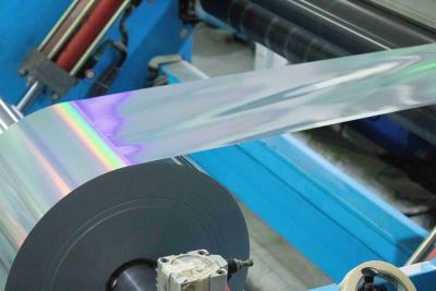 China Hot Melt Glue Self Adhesive Holographic Film Thermal Labels 25u Surface Thickness for sale