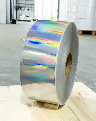 China Zelfklevend holografisch etiket papier, laser holografisch Mylar roll Te koop