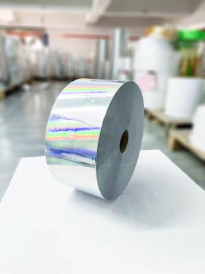 China Printable Self Adhesive Transparent Holographic Film Paper SGS Certified Oil Glue for sale