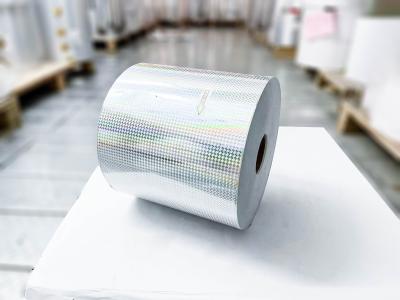 China Pegamento acrílico transparente adhesivo holográfico película láser térmico holográfico etiquetas en venta