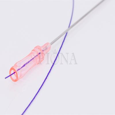 China hilos del diente PDO de 18G 100m m con la cánula embotada, el roscar de la piel de PDO en venta