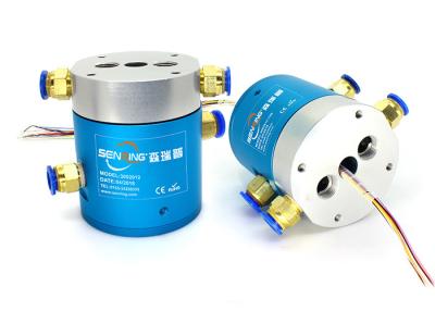 China 2 Passages Pneumatic Hydraulic Rotary Union Support Transmit Signal for sale