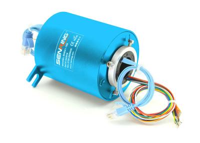 China 600Rpm Gigabit Ethernet Slip Ring Assembly Manufacturers Through Bore Design for sale