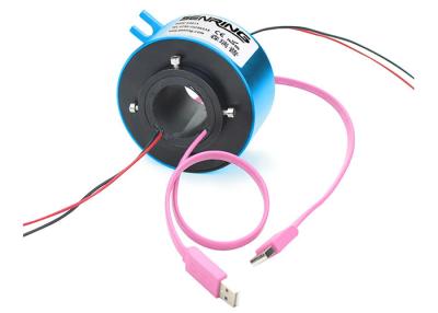 China High Rpm USB2.0 Signal Air Precision Slip Ring 1 Channel for sale