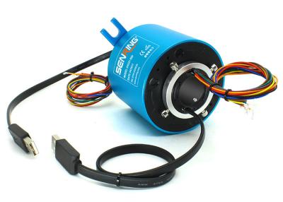 China Low Torque Compact USB 30 Amp Slip Ring Pneumatic OEM for sale