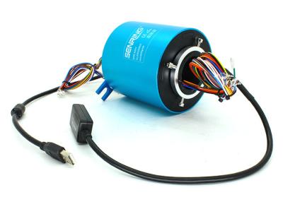 China Customized Compact IEEE1394 USB Slip Ring Transmitting USB2.0 Signal for sale