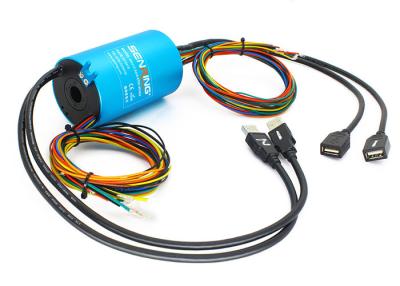 China ODM USB2.0 Signal Vacuum Low Voltage Slip Ring 1~24 Circuits for sale