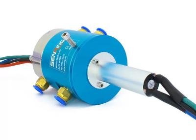 China High Speed 2 Passages Pneumatic Hydraulic Rotary Union Support Transmit Signal for sale
