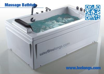 China Beautiful Square Massage Bathtub Deluxe Whirlpool With Air Jets , dream pillow for sale
