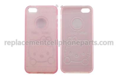 China Tampas feitas sob encomenda cor-de-rosa do telemóvel, caso bonito do telemóvel do projeto de HelloKitty do iPhone 5 à venda