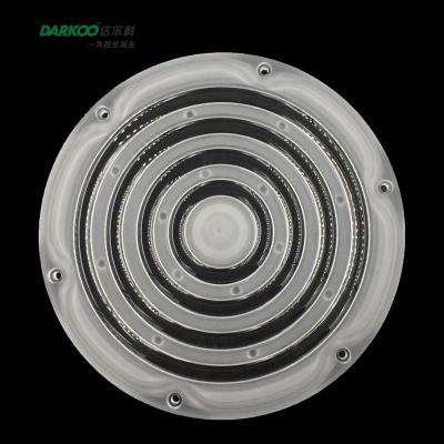 China UFO 226*12mm High Bay Light Lens Fixture 60 90 Degree Beam Angle for sale
