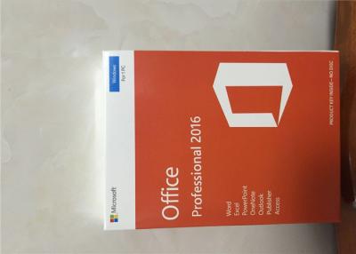 China Genuine Microsoft Office Professional 2016 Product Key COA PKC Only Orange Pack for sale