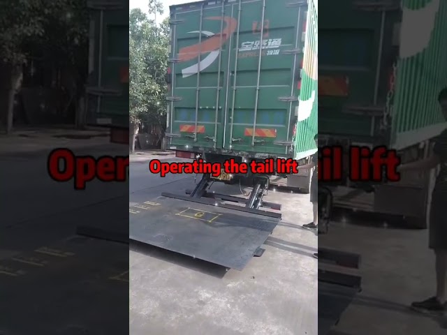 Operating the tail lift