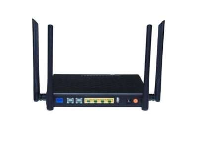 China Lightweight GPON ONT Durable Plastic Material DC 12V 4GE+2POTS+WIFi(2.4G&5G) dual-band Realtek chip for sale