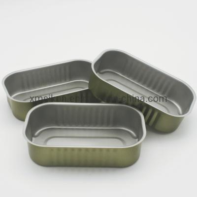 China                  High Quality Hot Selling 311# Tinplate Sardine Empty Tin Cans with Lids for Srdine Fish Food Packing              for sale