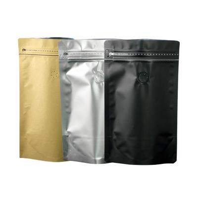 China Cangzhou Bag Manufacturer Aluminum Foil Moisture Proof Bag With Valve / Zipper Aluminum Sided Packaging For Coffee for sale