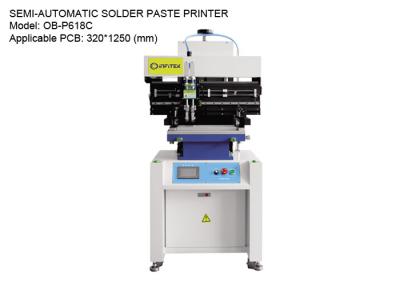 China 320*1250mm Solder Paste Screen Printing Machine Stencil Printer Semi Automatic for sale