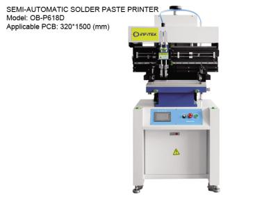 China Slide Rail Solder Paste Printer Semi Automatic For 320*1500mm PCB for sale