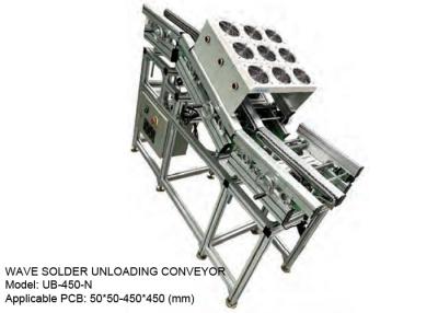 China 110V/220V Wave Unload Conveyor For 50*50 - 450*450mm PCB Size for sale
