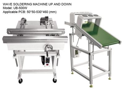 China 530*460mm Assembly Line Conveyor 0.5M/min , Nylon Chain Wave Soldering Machine for sale
