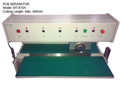 China 1.0 - 3.2mm PCB Turn Conveyor Board Cutting Machine 300mm/s 400mm Max Cutting Length for sale