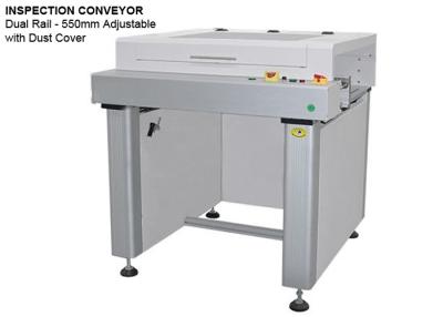 China SMEMA Interface PCB Inspection Conveyor System 550mm Width for sale