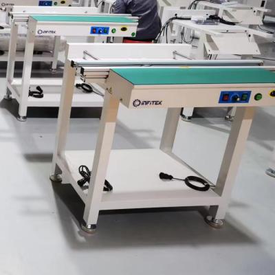 Китай 1,2-метровый однорельсовый нормальный конвейер, максимальная ширина рельса 460 мм, моторизованная регулировка ширины рельса - INFITEK PCB Conveyor продается