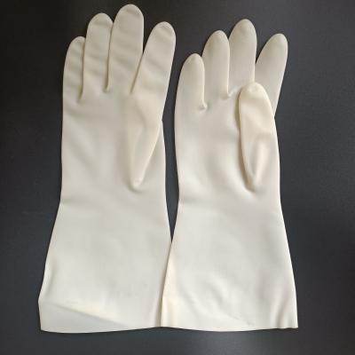 China 320mm Chemical Resistant Gloves Nitrile Home White Restaurant Nitrile Gloves for sale