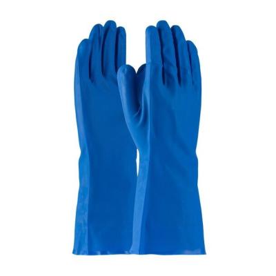 China 15 Mil Xxl Blue Nitrile Gloves Household Chemical Resistant Gloves Nitrile for sale