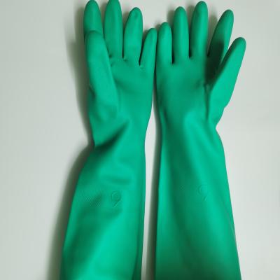 China 22mil Unflocked Industrial Nitrile Glove Chemical Protection XL XXL for sale