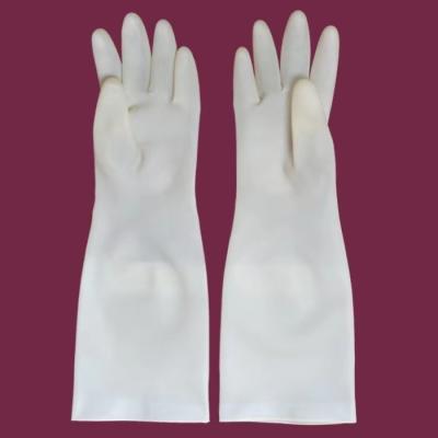 China 15 luvas do nitrilo do restaurante dos pratos 38cm de Mil Waterproof Gloves For Washing à venda