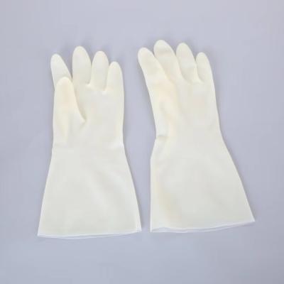 China 13 Inches Nitrile Dishwashing Gloves 15 Mil Unflock Lining Kitchen Cleaning Gloves for sale