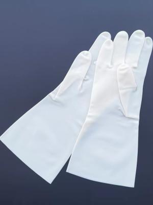 Китай Белый Dishwashing Unflock перчаток нитрила выравнивая 13 ресторана дюйма перчаток нитрила продается